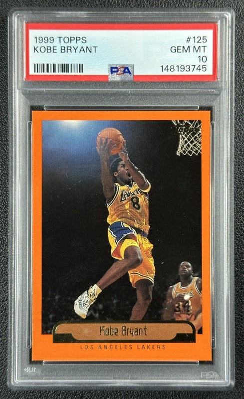 KOBE BRYANT PSA 10 1999-00 TOPPS #125 LAKERS 3745