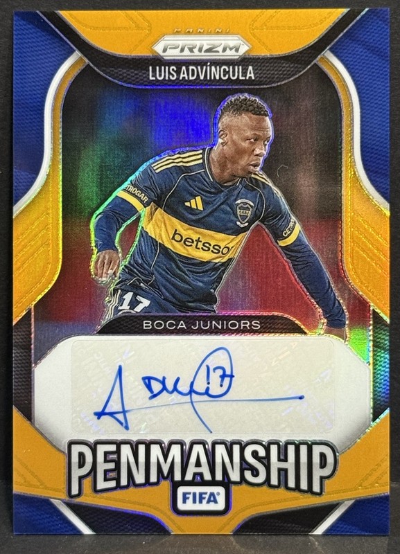 2025-26 Panini Prizm FIFA Boca Juniors Luis Advincula Auto Gold Prizm /5