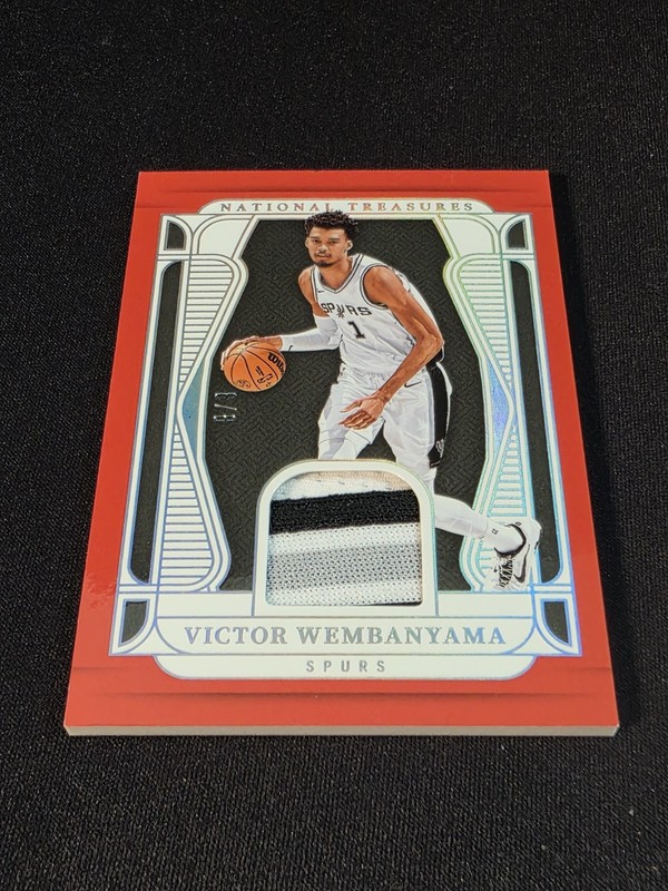 2024-25 National Treasures Victor Wembanyama #MT-WEM /8 International Red  view 2
