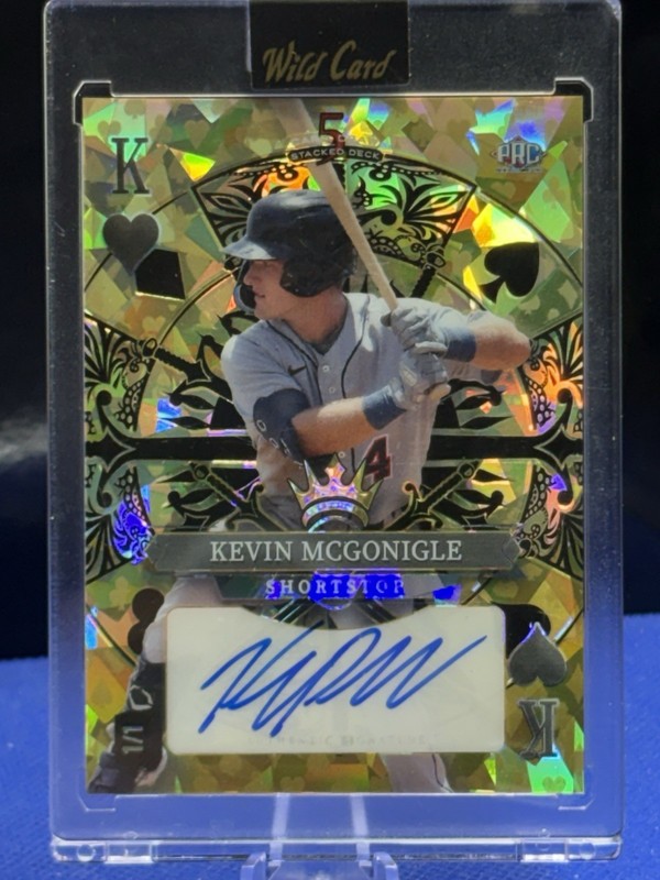 2024 Wild Card Stacked Deck  Kevin McGonigle RC Gold King AUTO  #1/1  TIGERS