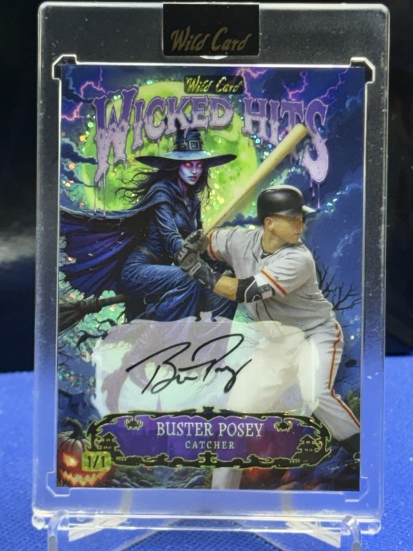 Wild Card Wicked Hits Buster Posey AUTO #1/1  San Francisco Giants