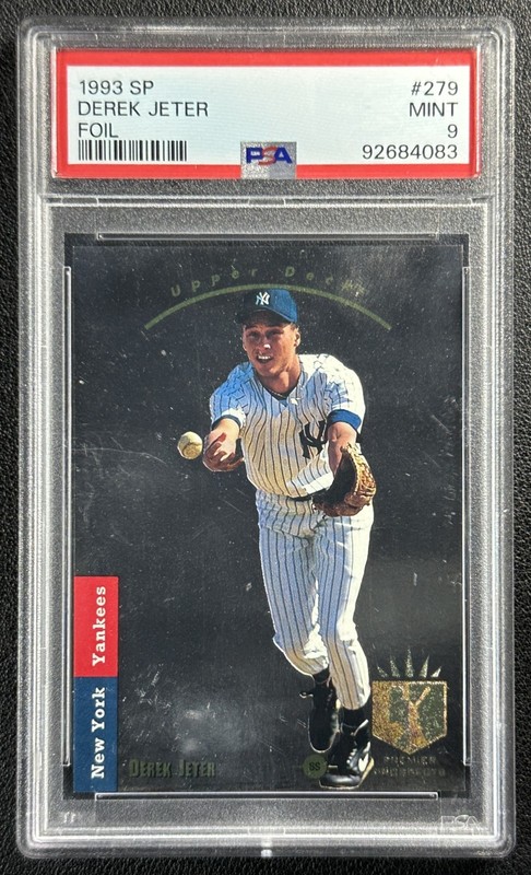 DEREK JETER PSA 9 1993 UPPER DECK SP #279 FOIL ROOKIE RC YANKEES MINT