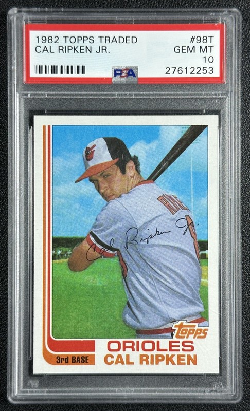 CAL RIPKEN JR. PSA 10 1982 TOPPS TRADED #98T ROOKIE RC GEM MINT ORIOLES