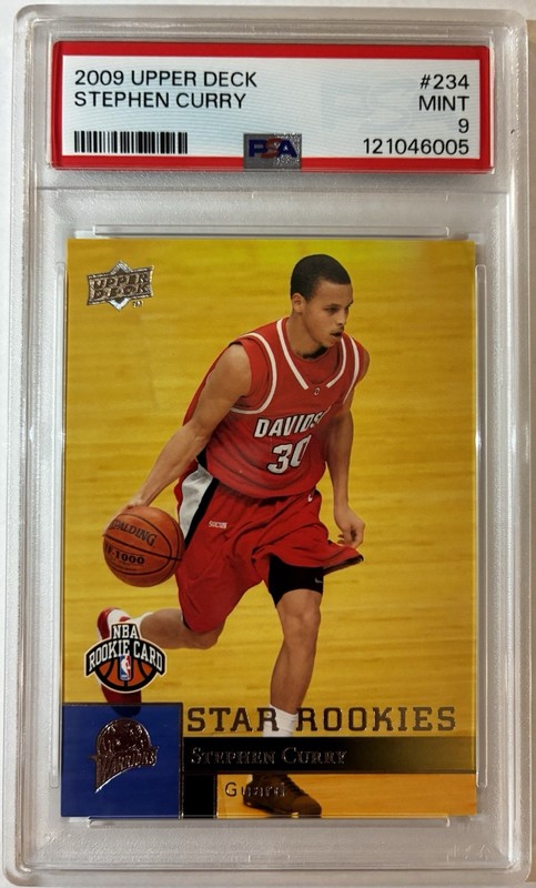 2009-10 Upper Deck #234 Stephen Curry Warriors RC Rookie PSA 9 MINT See Desc.