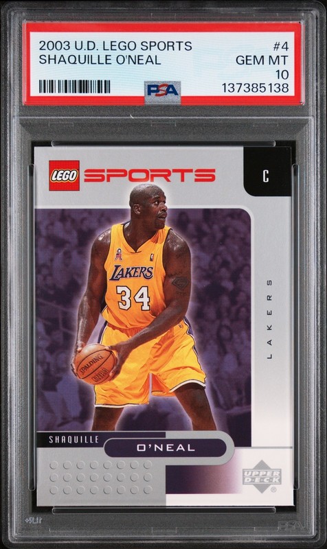 2003 Upper Deck Lego Sports #4 Shaquille O'Neal PSA 10! POP 12!