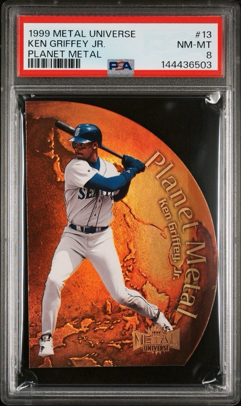 1999 Metal Universe Ken Griffey Jr Planet Metal #13 PSA 8 NM-MT