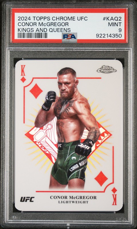 2024 Topps Chrome UFC Kings and Queens Conor Mcgregor #KAQ2 PSA 9
