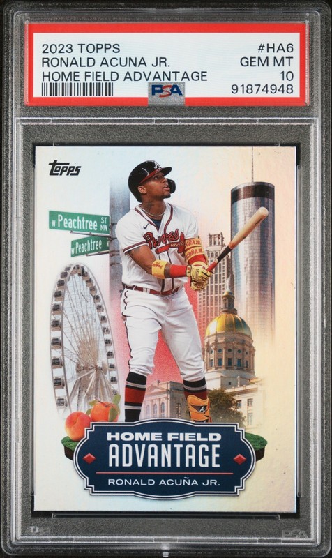2023 Topps Home Field Advantage - Ronald Acuna Jr. - HA6 - PSA 10