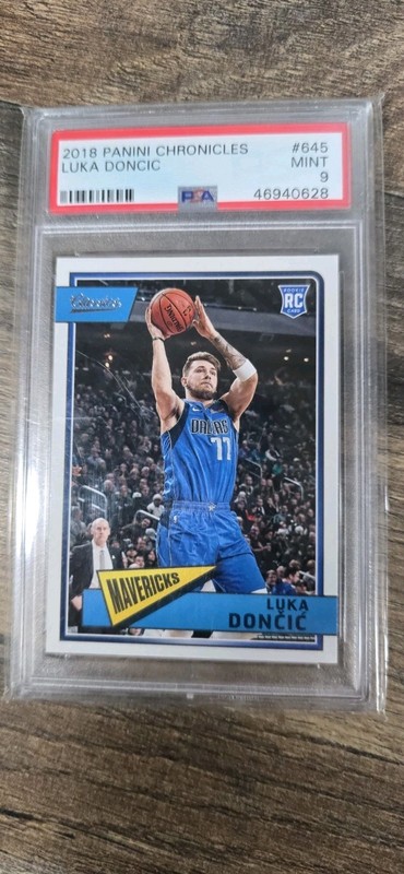 2018 Panini Chronicles #645 Luka Doncic – Rookie Card RC PSA 9  MINT