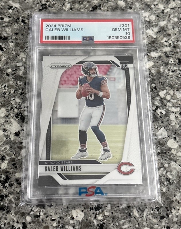 2024 Panini Prizm Base #301 Caleb Williams Rookie Bears PSA 10