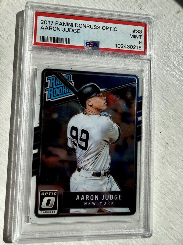 Panini 2017 Donruss Optic Rated Rookie #38 Aaron Judge PSA 9 Yankees