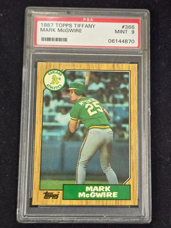 1987 Topps Tiffany #366 Mark McGwire PSA 9