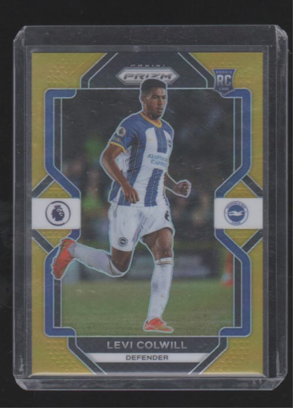 2022-23 Panini Prizm EPL Levi Colwill Gold Prizm /10 Rookie RC Brighton Chelsea