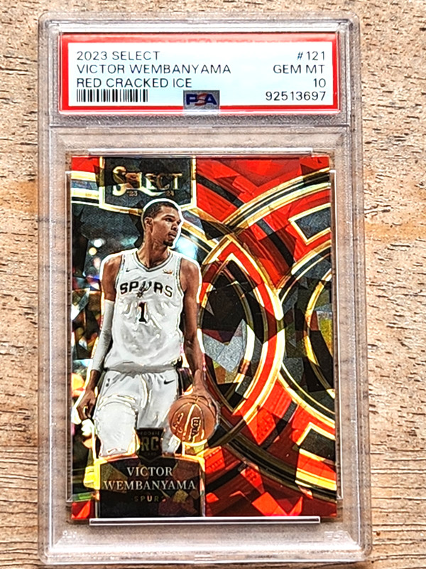 2023 Select Victor Wembanyama Red Cracked Ice #121 PSA10