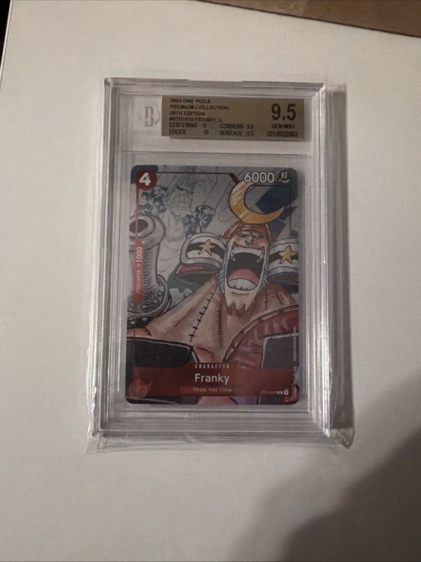 Franky One Piece Premium Collection 25th Edition Beckett Grade 9.5 0016250321