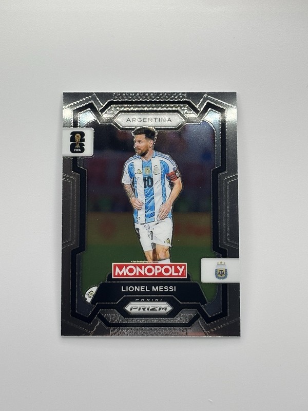 2026 Panini Prizm FIFA World Cup Lionel Messi Monopoly #1 Base Argentina