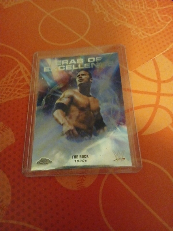 2026 Topps Chrome WWE WRESTLING CARD THE ROCK DWAYNE JOHNSON ERAS OF EXCELLENCE