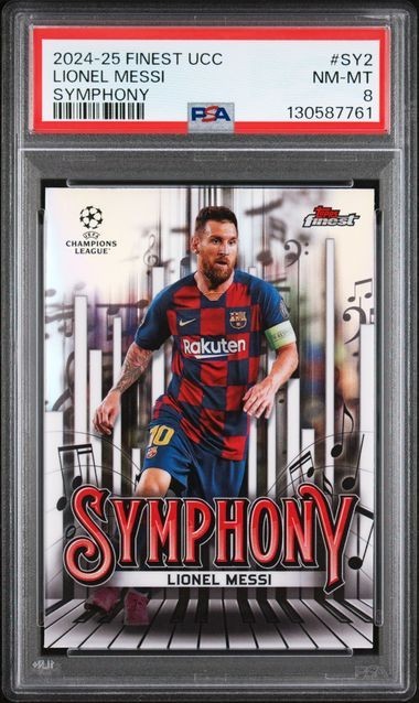 2024 Finest UCC Lionel Messi SYMPHONY #SY2 Barcelona PSA 8 NM-MT