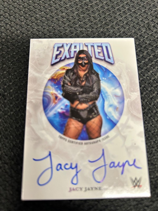 jacy Jayne auto Card wwe Exhalted 
