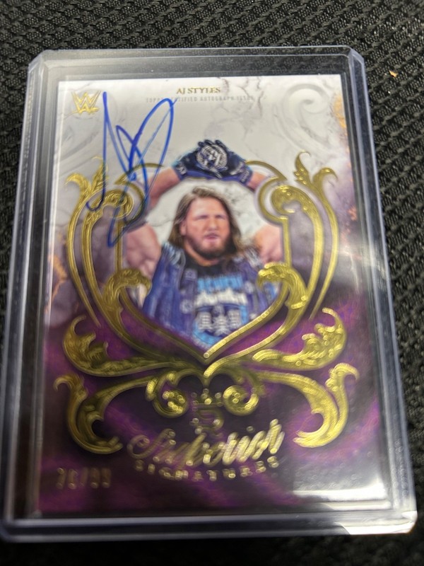 AJ Styles /99 WWE Auto Topps 