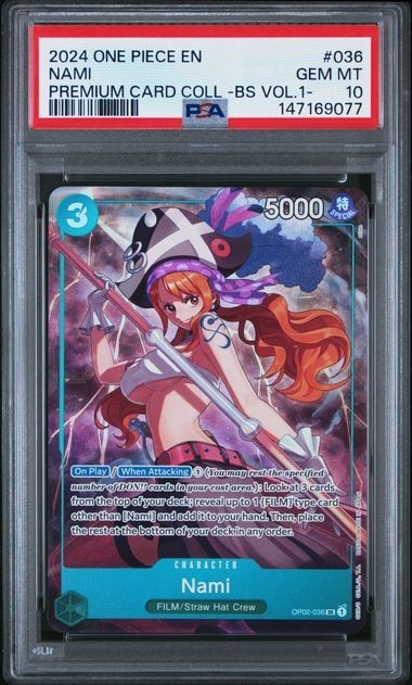 2024 ONE PIECE PREMIUM CARD COLLECTION -BEST SELECTION VOL.1- #036 NAMI PSA 10