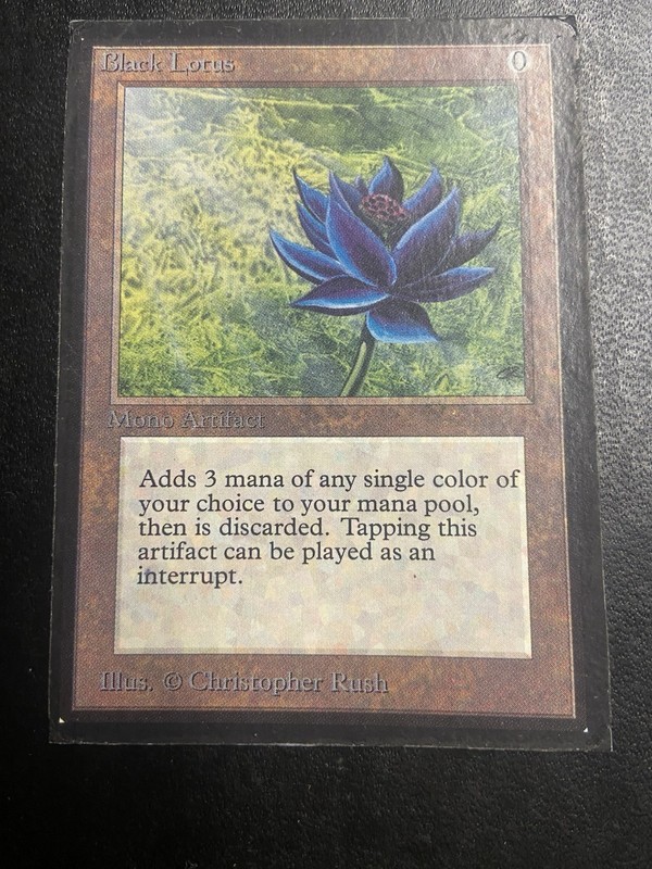 Black Lotus MTG Collectors’ Edition Rebacked/Damaged