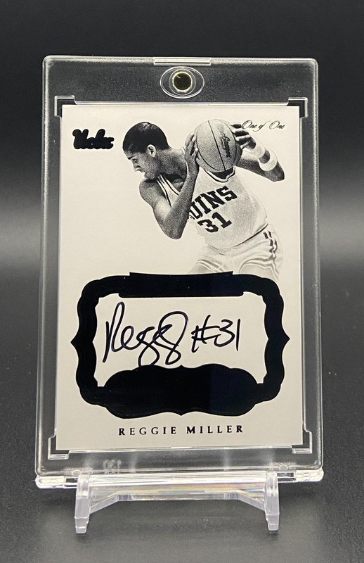 REGGIE MILLER - 2017 Flawless Collegiate PREMIUM INK AUTO #d 1/1 UCLA