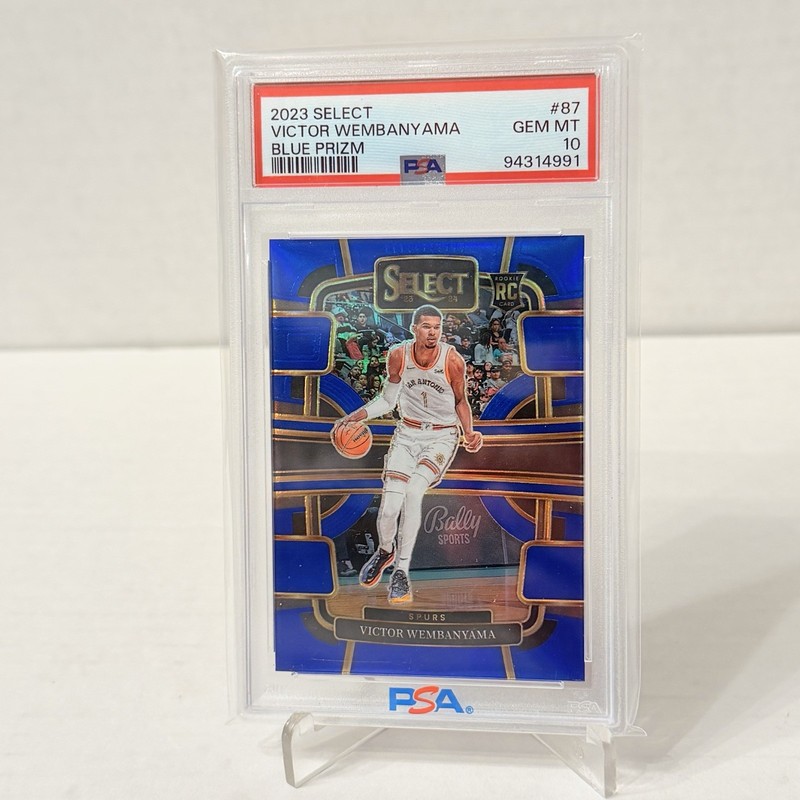 PSA 10 2023-24 Panini Select - Concourse Victor Wembanyama #87 Blue Prizm (RC)