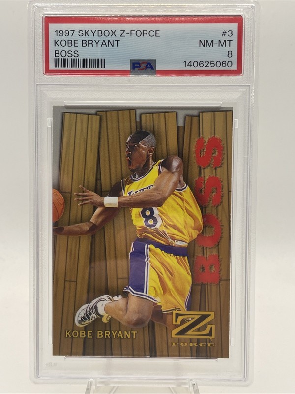 1997 Skybox Z-Force Boss #3 Kobe Bryant PSA 8 Lakers