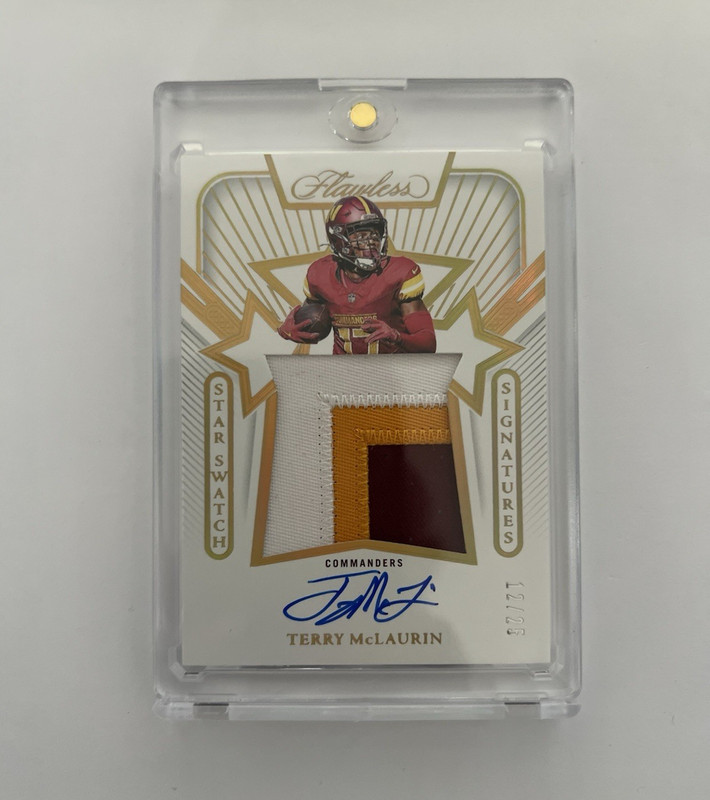 Panini 2024 Flawless Terry McLaurin Star Swatch Signatures Auto Patch /27 SS-TMN