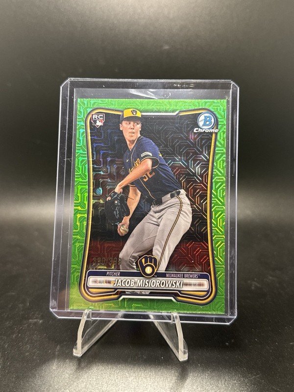 2026 Bowman Baseball Chrome Jacob Misiorowski Lime Refractor /399 Mega Mojo!!!