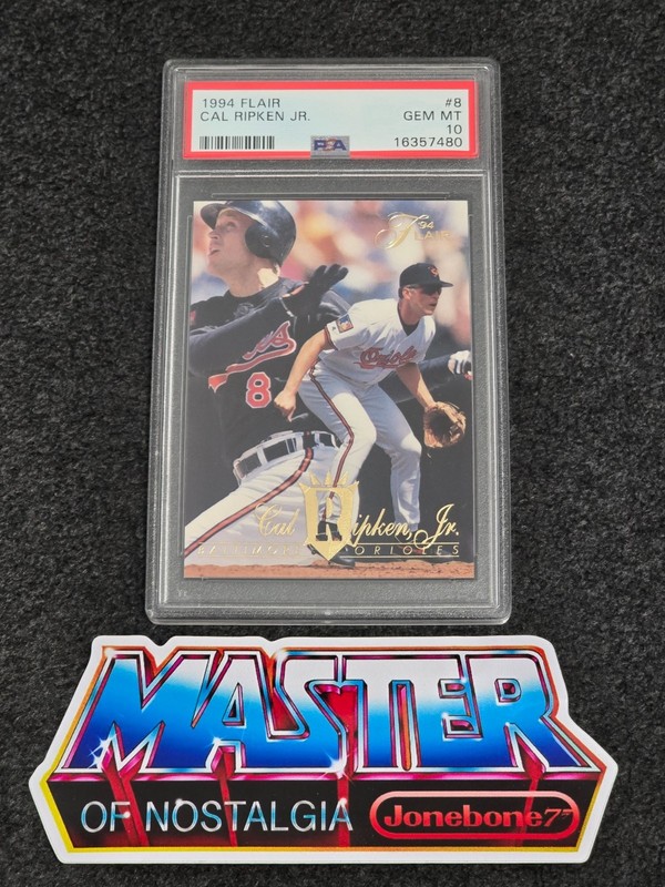 Cal Ripken Jr 1994 FLAIR PSA 10 Card NEW FLIP Gem Mint Baseball HOF #8 Orioles