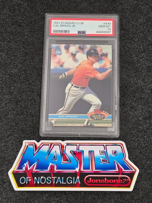 Cal Ripken Jr 1991 Stadium Club PSA 10 Card Gem Mint Baseball HOF #430 Orioles
