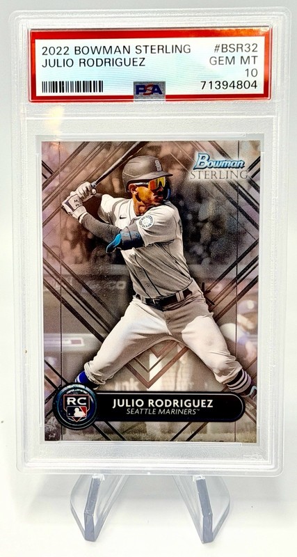2022 Bowman Sterling - Julio Rodriguez - PSA 10 - Rookie - Seattle Mariners GEM