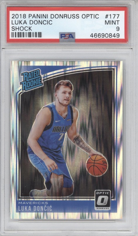 2018 Donruss Optic Rated Rookie Luka Doncic #177 Shock PSA 9