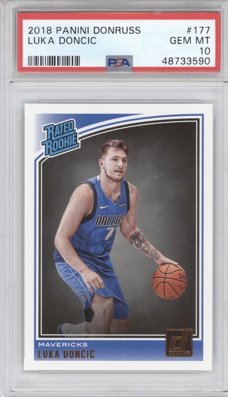 2018 Panini Donruss Rated Rookie Luka Doncic #177 PSA 10