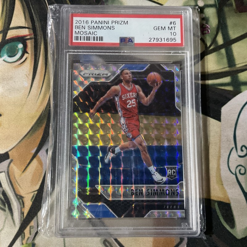 2016 Panini Prizm Mosaic Ben Simmons Rookie Card PSA 10