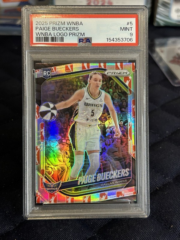 2025 Panini Prizm WNBA - Paige Bueckers #5 WNBA Logo Prizm (RC) PSA Dallas Wings