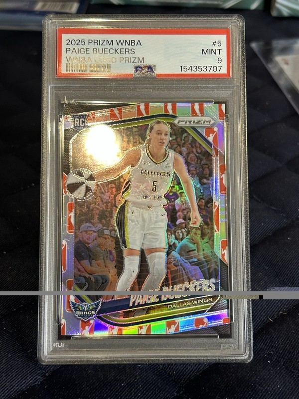 2025 Panini Prizm WNBA - Paige Bueckers #5 WNBA Logo Prizm (RC) PSA Dallas Wings view 2
