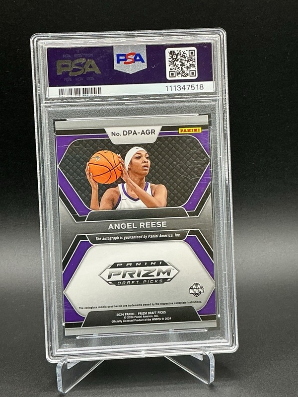 ANGEL REESE 2024 Prizm Draft Picks Autograph PSA GEM 10 💎 view 2