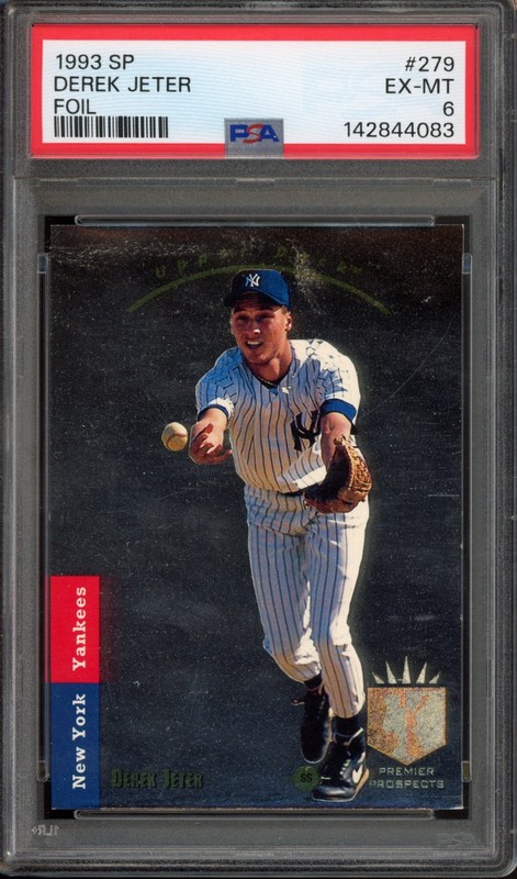 1993 Upper Deck SP DEREK JETER #279 RC Rookie Foil PSA 6 New York Yankees