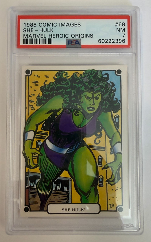 1988 Marvel Heroic Origins #68 She-Hulk PSA 7 - Only 1 Higher!