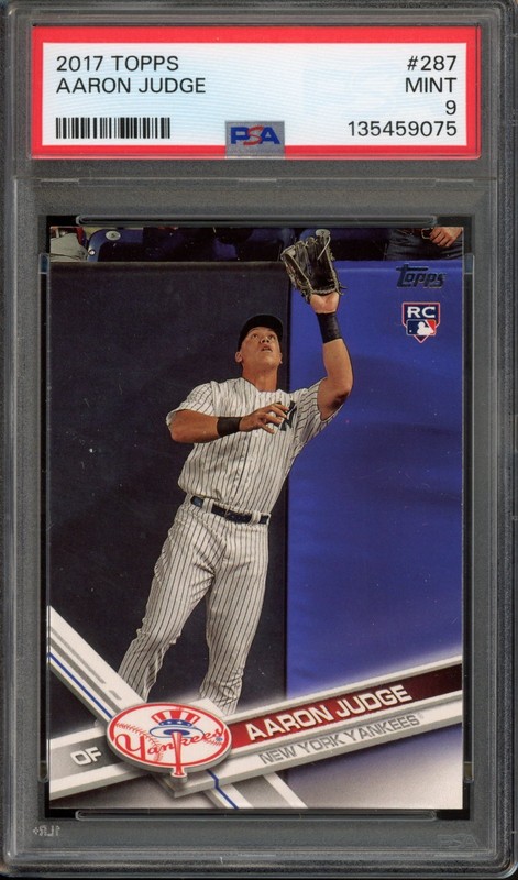 2017 Topps Series 1 AARON JUDGE #287 RC Rookie PSA 9 New York Yankees