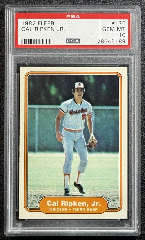 CAL RIPKEN JR. PSA 10 1982 FLEER BASEBALL #176 ROOKIE RC ORIOLES HOF