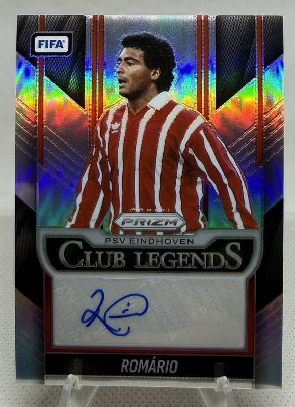2025-26 Panini Prizm FIFA Romario Club Legends Auto Silver /49 CL-R
