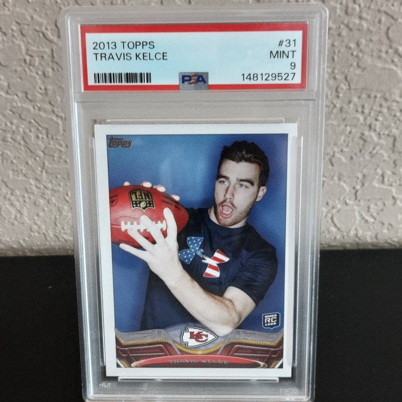 Travis Kelce 2013 Topps #31 PSA 9 Rookie RC Chiefs Graded Football NFL