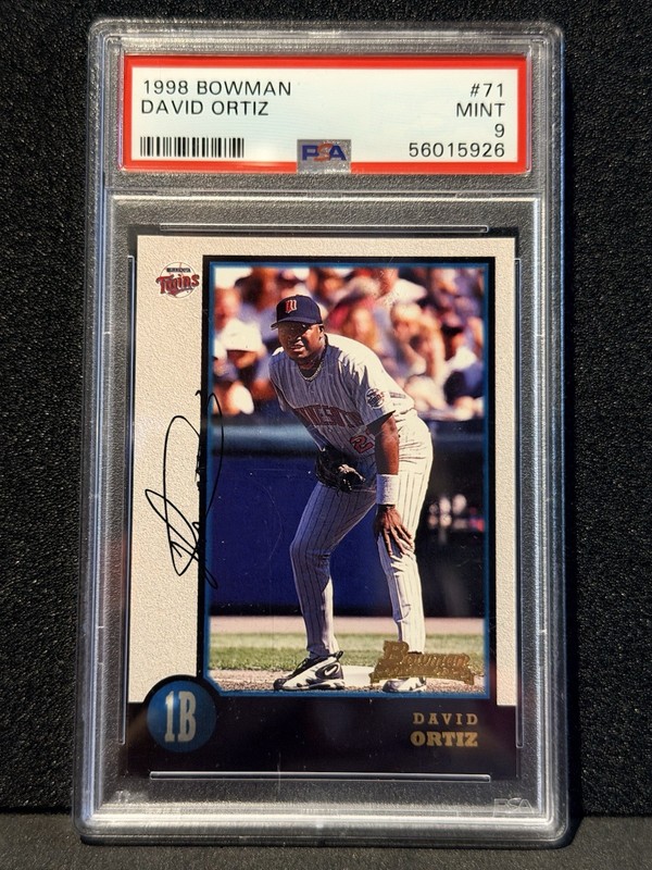 1998 Bowman David Ortiz #71 PSA 9 view 1