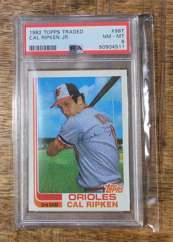 1982 Topps Traded Cal Ripken #98T PSA 8 RC