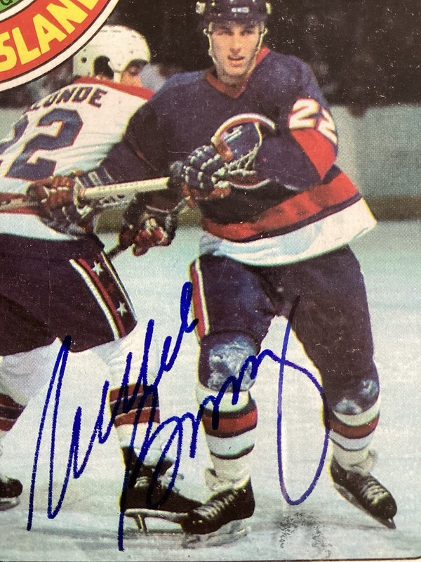 Mike Bossy Signed 1978 Topps #115 Hockey Rookie Card Islanders HOF Auto PSA/DNA view 2