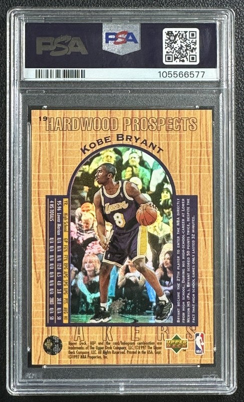 KOBE BRYANT PSA 10 1996-97 UPPER DECK UD3 #19 ROOKIE RC LAKERS 6577 view 2